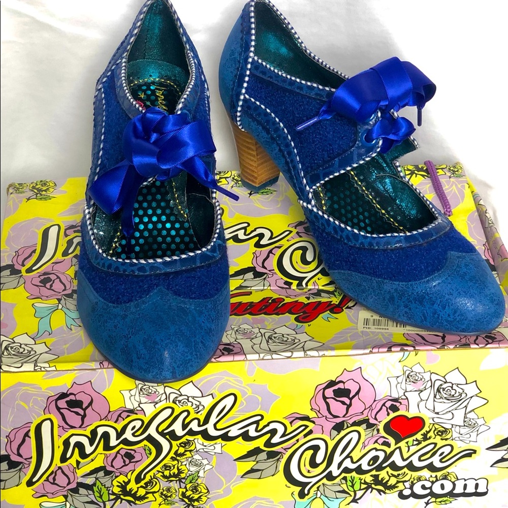 Irregular Choice Vintage Style Ribbon Lace Heels